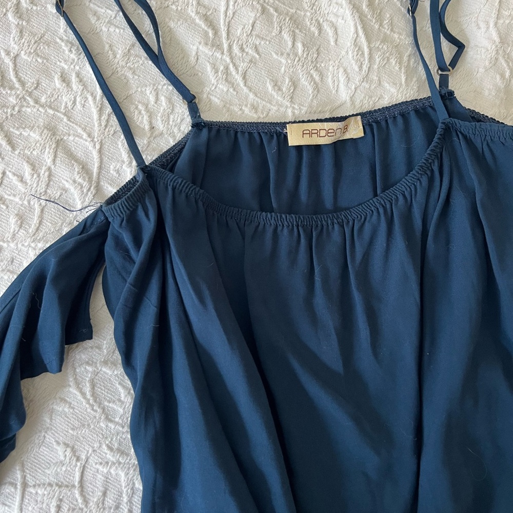 Ardene Women's Navy Blue Off-Shoulder Top